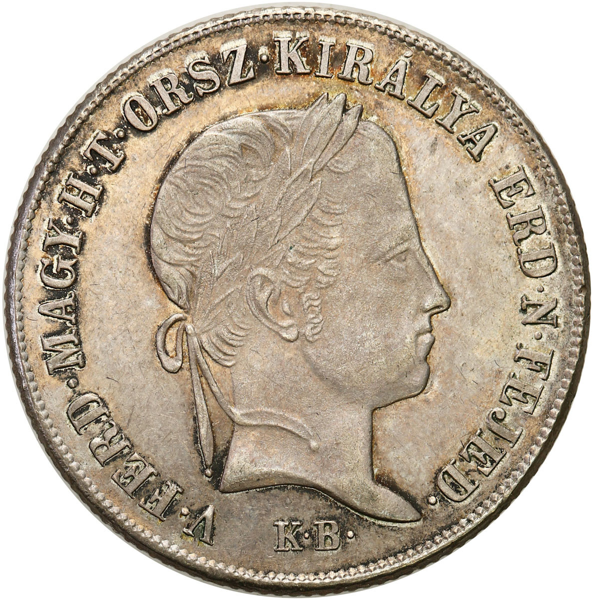 Węgry, Ferdynand V (1835-1848). 10 krajcarów 1848 B, Kremnica